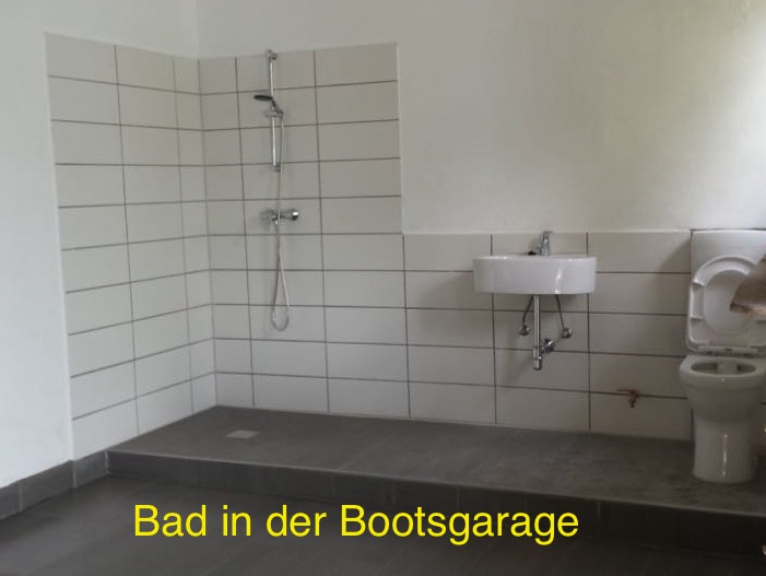 Bad in der Bootsgarage